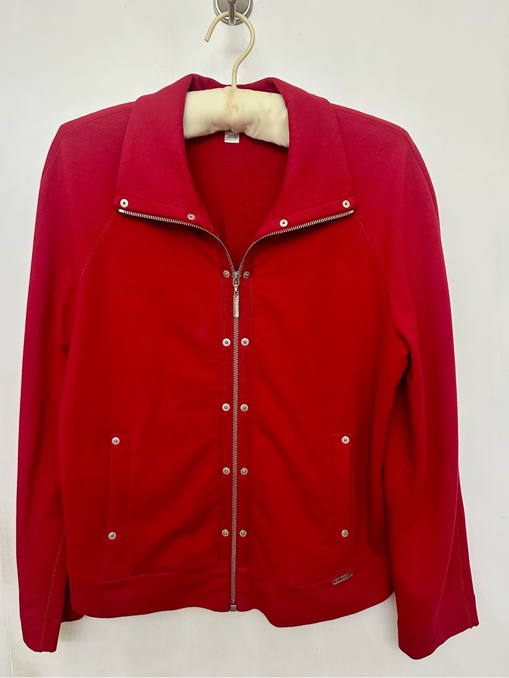 St. John Sport by Marie Gray Red Zip-Front Jacket
